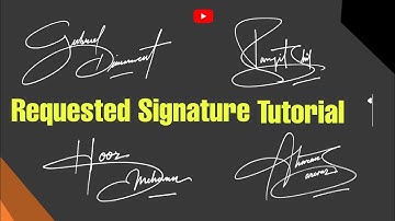 Tutorial of requested signature | Signature tutorial | Anup calligraphy
