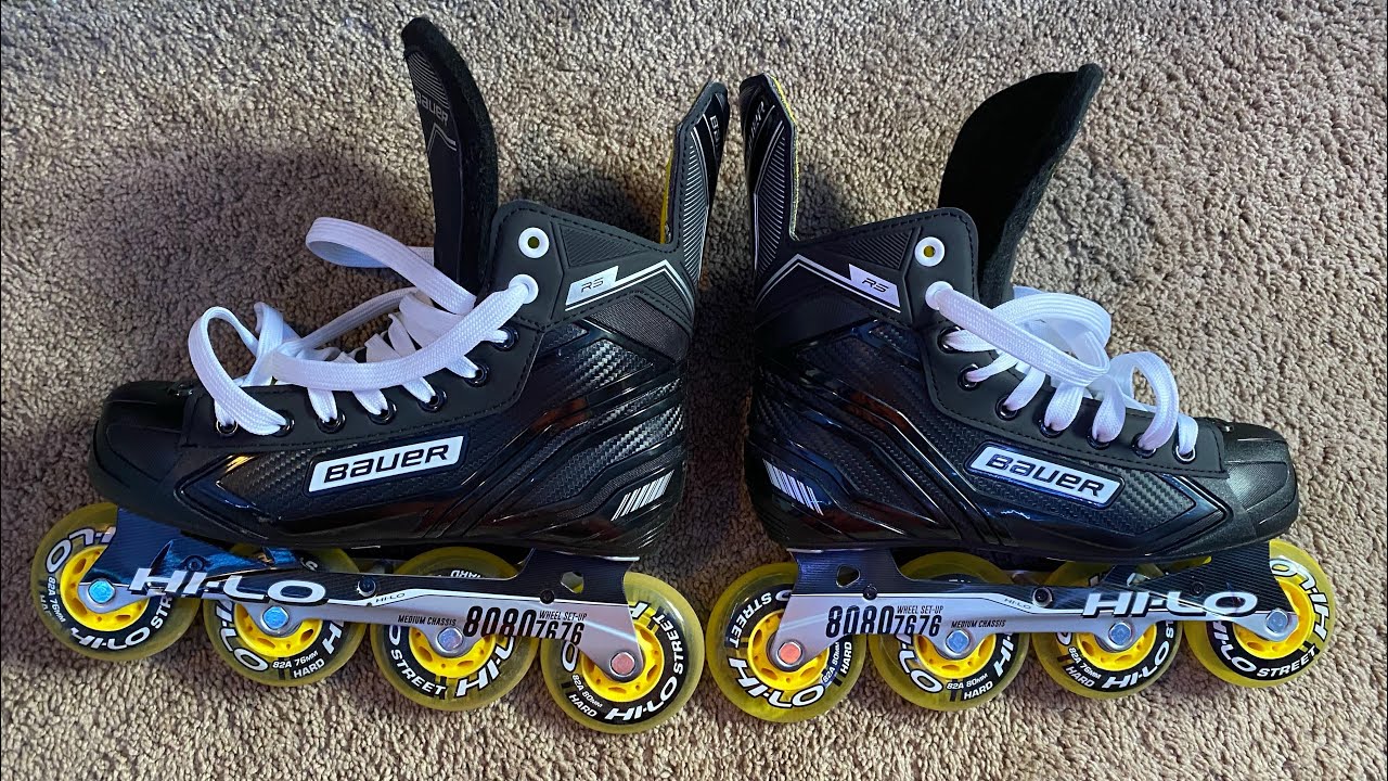 Montage and review of the Bauer RS roller blades YouTube