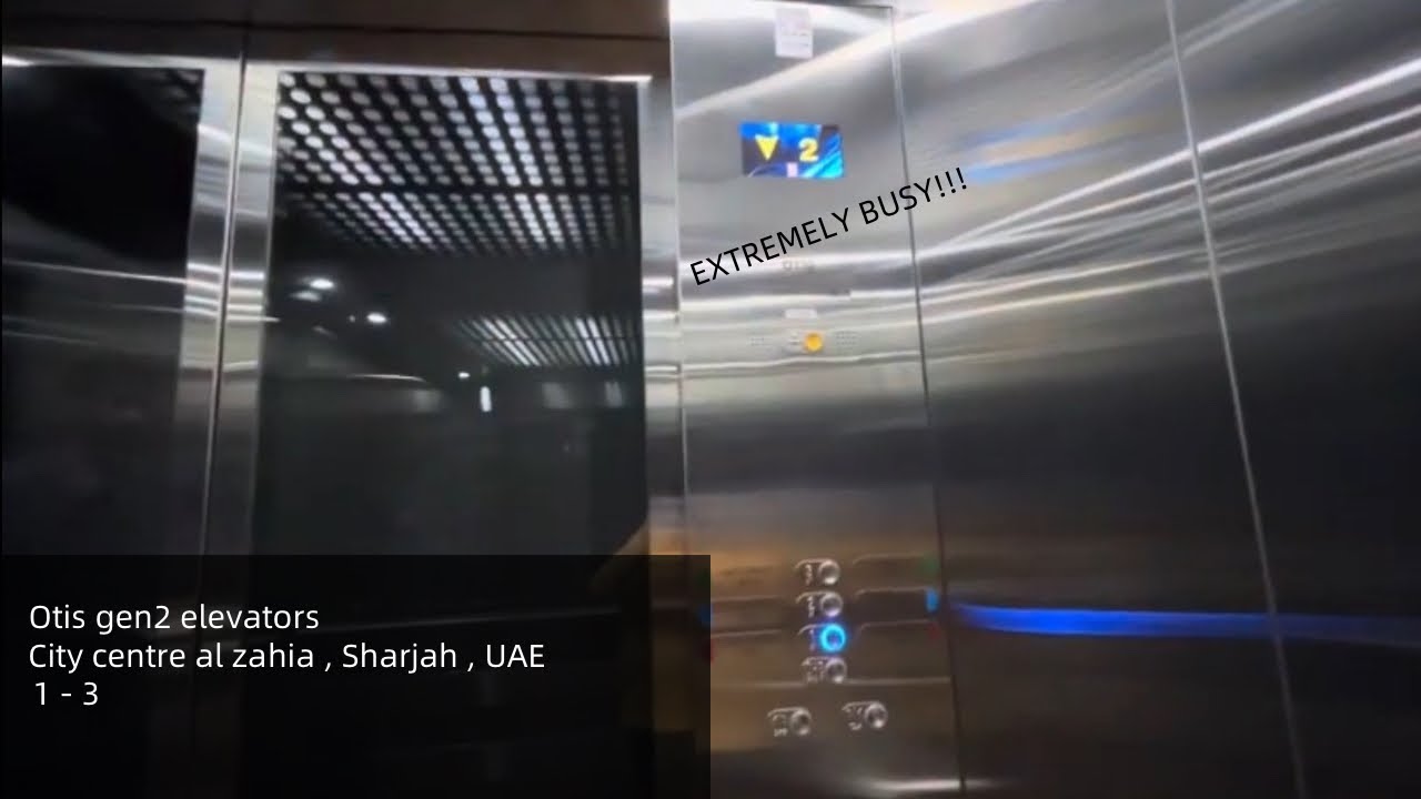 EXTREMELY BUSY Otis Gen2 Elevators - City Center Al Zahia, Al Zahia, Sharjah, UAE