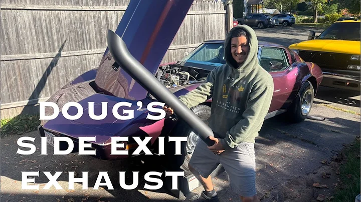 DOUGS 4” SIDE EXIT EXHAUST INSTALLED ON MY BROTHERS C3 CORVETTE 