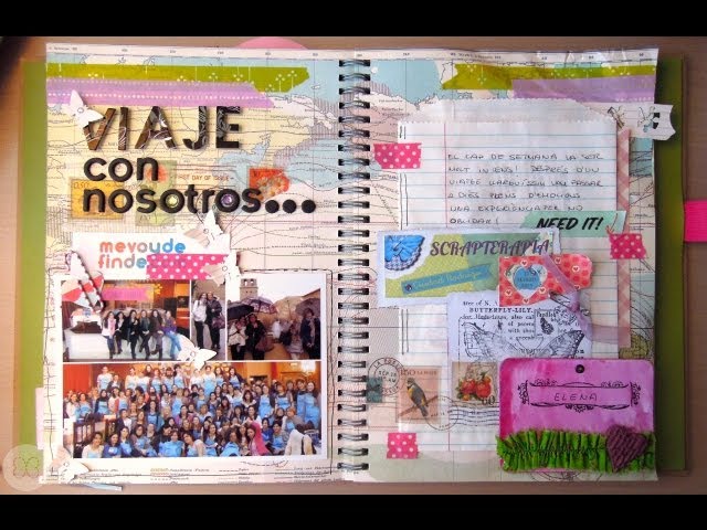 Diario creativo #tutorial #scrapbooking #scrap #creative 