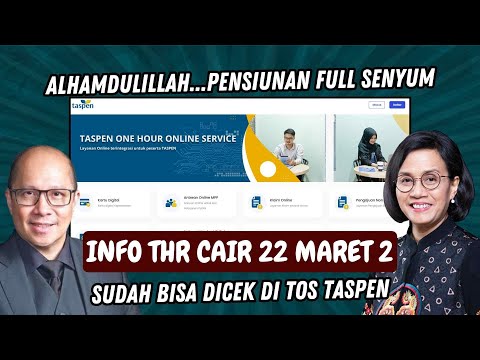 🔴[BARU SAJA] INFO TRANSAKSI THR PENSIUNAN TAHUN 2024 SUDAH TAMPIL DI APLIKASI TOS TASPEN