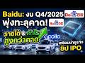 เจาะลึกล่าสุดหุ้น Baidu : ชิป + Apollo GO คือ new S-CURVE