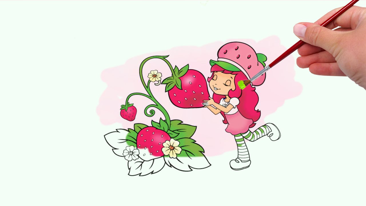 Strawberry Shortcake Coloring Pages Coloring Book Game YouTube