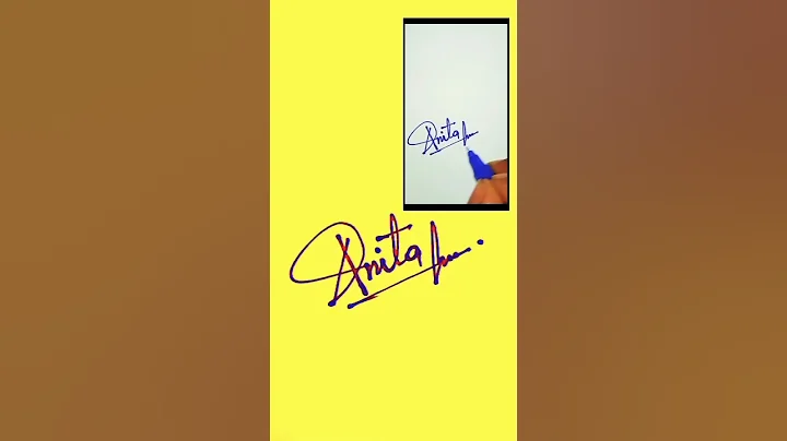 Anita name signature style ❤️ | Signature Style of a 😲 #new #signature #viral #trending #shorts #yt