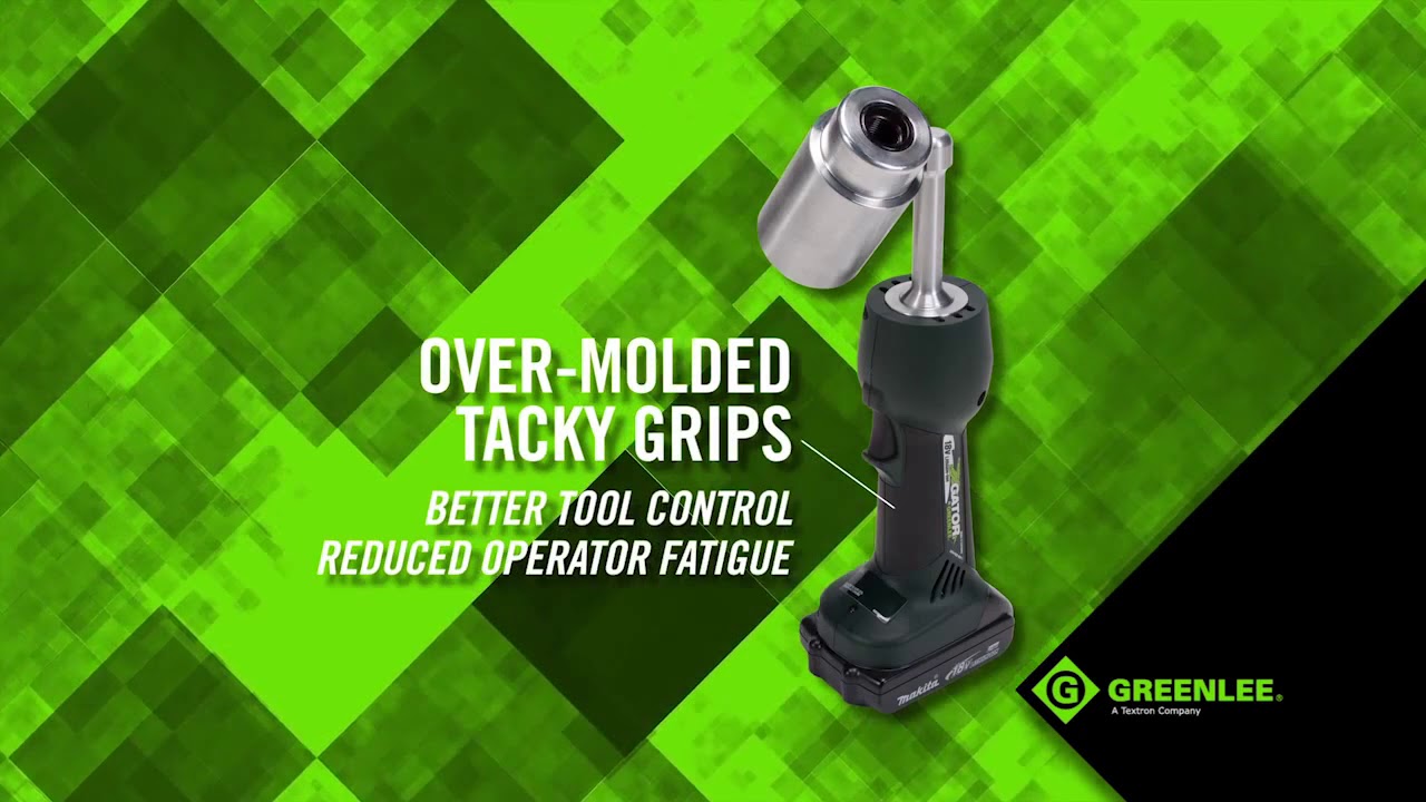 Greenlee LS50L Battery Powered Knockout Punch Driver YouTube