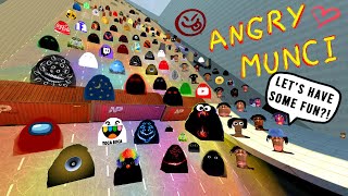 Angry MUNCI Nextbot Family Juandale Pringle Nextbots goes on a ROLLER COASTER Gmod??! Garry's Mod