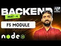 File Handling in NodeJS (fs module) | Full Stack Web Development 2024| Day 82 of #mernstack