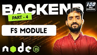 File Handling in NodeJS (fs module) | Full Stack Web Development 2024| Day 82 of #mernstack