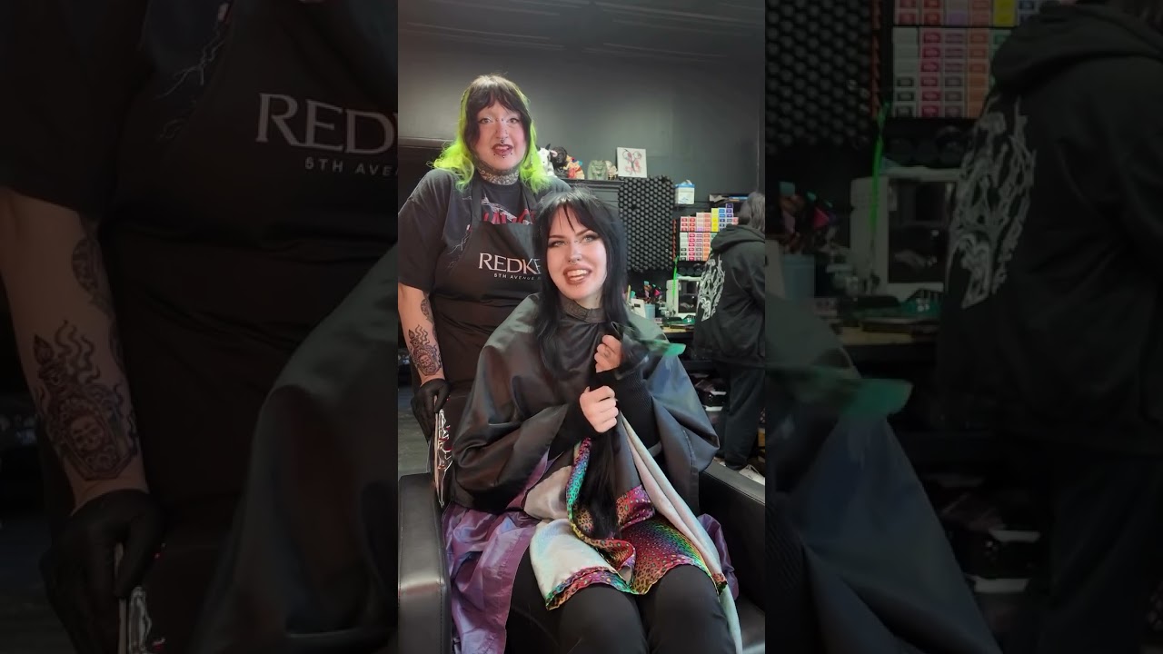 Пойдем со мной, чтобы сделать прическу моей мечты в @baphometstudio