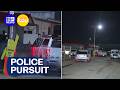 Four men arrested after police pursuit | 9 News Australia