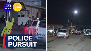 Four men arrested after police pursuit | 9 News Australia