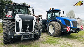 Bodenbearbeitung nach Getreideernte 2023 grubbern - Traktor New Holland T9.565 & Horsch Cruiser 7 XL