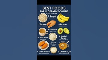 Top 9 Best Foods for Ulcerative Colitis | Heal Your Gut Naturally! 🥑✨ #Shorts