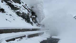 Dampfschneeschleuder R12 bei der Dampfbahn Furka-Bergstrecke