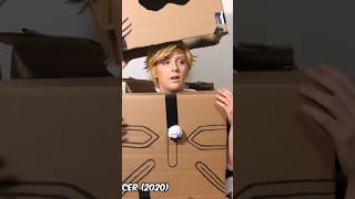 DRESSED UP AS CARDBOARD CAT NOIR - many regrets 🥲 Miraculous Ladybug Cosplayers React #shorts