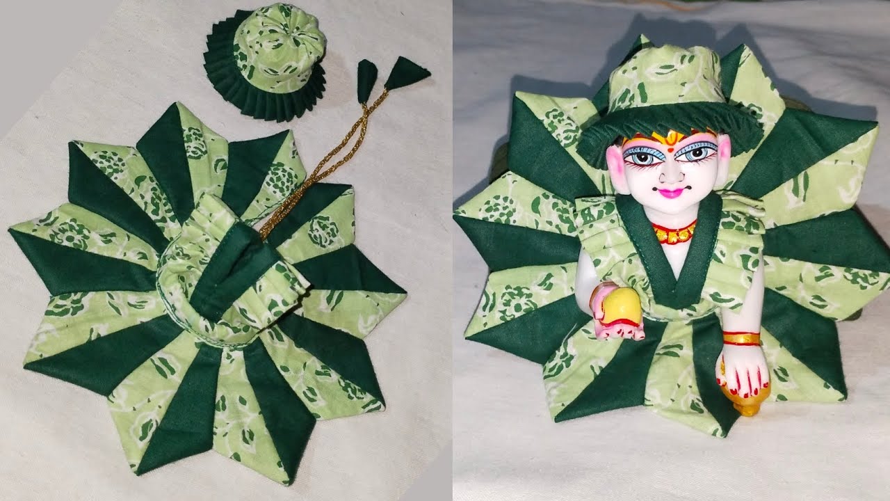 Laddu gopal ji ki summer dress new design | summer dress for laddu Gopal ji | with cap (5,6,7) no.