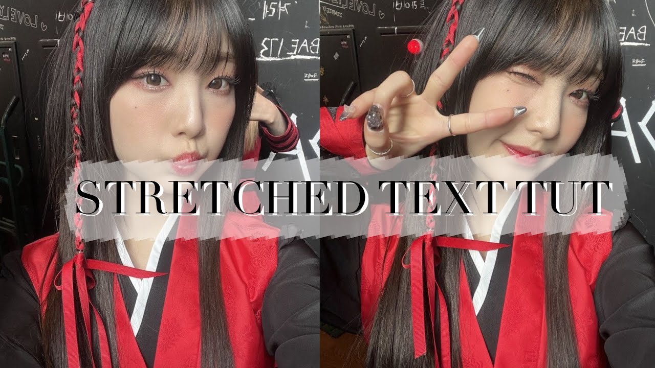 STRETCHED TEXT TUTORIAL || alight motion - YouTube