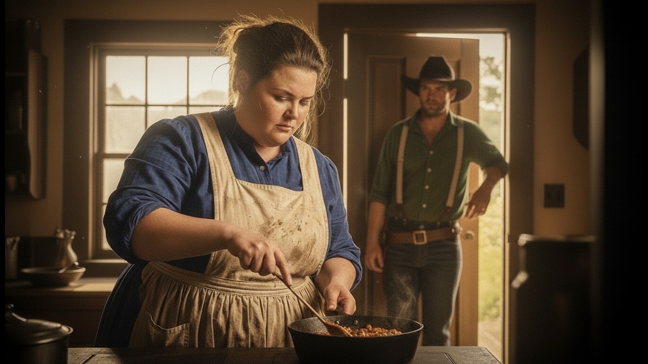 A Giant Cowboy Caught His Settler Cook Hiding Bruises — What He Did Shocked the West