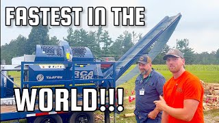 THE FASTEST FIREWOOD PROCESSOR CHAINSAW IN THE WORLD!!! 