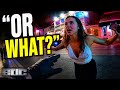 Trespassed Woman Refuses to Leave – “Or  What?”