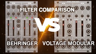 behringer 100 vs voltage modular 100s filter