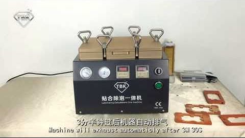 2015 Newest LCD OCA laminating + Bubble Remove. 4pcs screen at one time--From Gowell