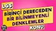 İlk Dereceden Denklemler ile ilgili video