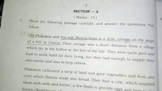 English Board Paper Class 10 Year 2012