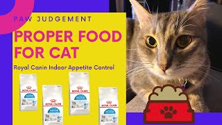 PAW JUDGEMENT Proper Food for Cats Royal Canin Indoor Appetite Control MeowNatio