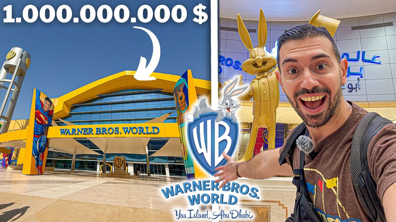 El mejor PARQUE WARNER del mundo!? 😱 Descubro WARNER BROS. WORLD Abu Dhabi