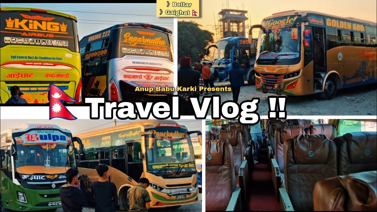 Night Bus Vlog Nepal || Beltar, Gaighat To Kathmandu Travel Vlog Promo !!
