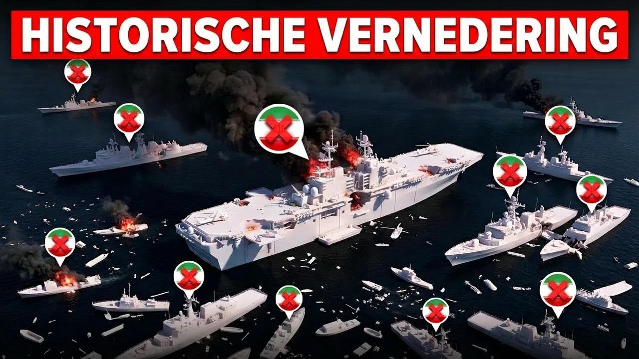 Iran daagt de Amerikaanse marine uit… waarna de hele vloot in 48 uur wordt weggevaagd
