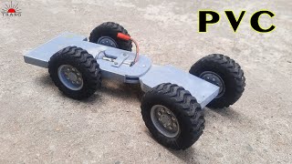 How to make mini RC Wheel Loader Truck with PVC | Engine part 3