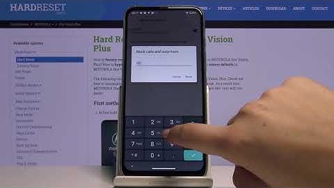 How to Block Number in Motorola One Vision Plus - Add Number to Blacklist