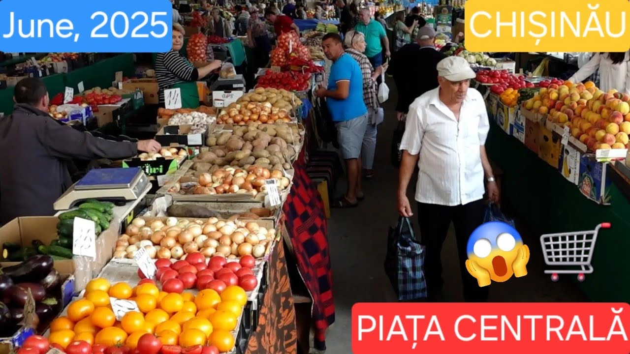 🇲🇩 VLOG #92: PIATA CENTRALA CHISINAU 🍆🫑 6/07/2025 🛒🥕🍅 ЦЕНТРАЛЬНЫЙ РЫНОК. КИШИНЕВ, МОЛДОВА