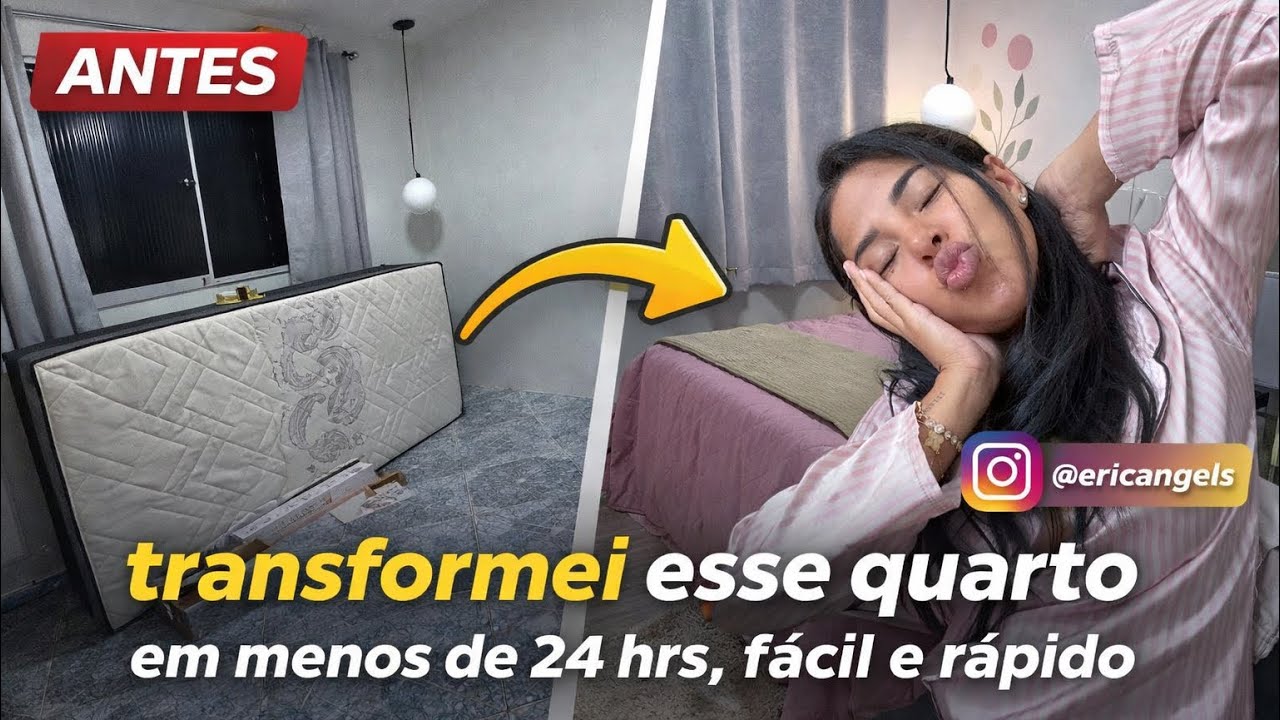 Ep 4 transformando meu ap em São Luís  em 24 hrs - quarto de solteiro fácil e rápido 