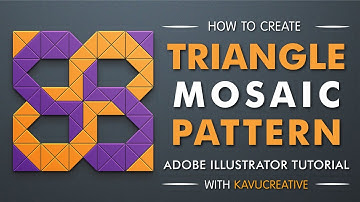 How to Create a Triangle Mosaic Pattern in Adobe Illustrator | Step-by-Step Tutorial