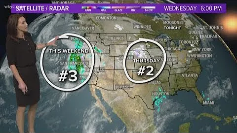 6 p.m. weather forecast for January 16, 2019