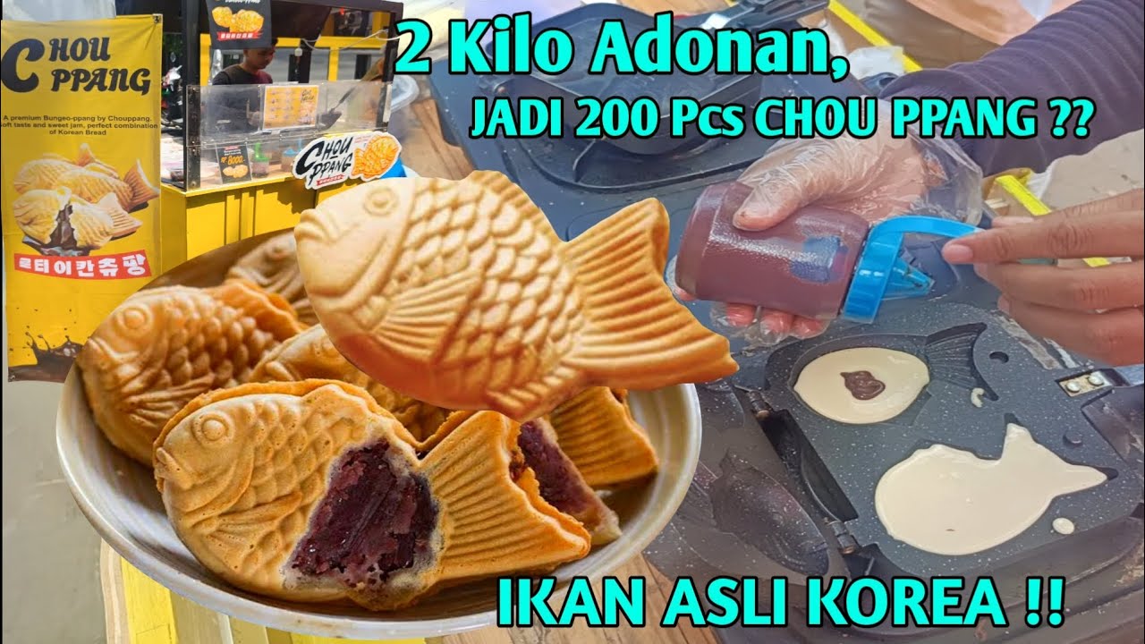 KOREAN STREET FOOD 2023 !! BUNGEOPPANG CAMILAN ROTI BERBENTUK IKAN CHOU PPANG ?? KUE VIRAL KEKINIAN
