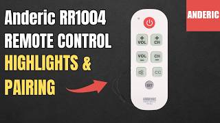 Famous Anderic RR1004 Simple Big Button 1-Device TV Universal Remote Control - Highlights & Programming Net Worth