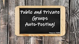 Telegram Prime - Groups Autoposting