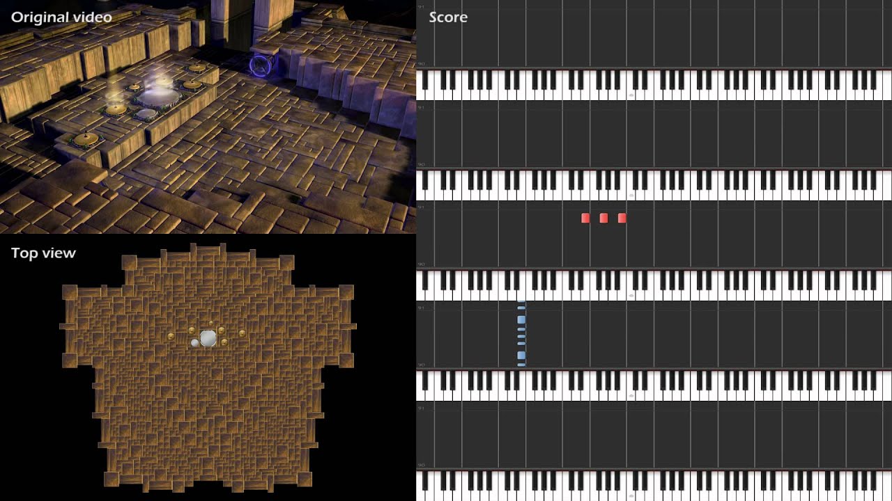 Animusic 2 Heavy Light [Synthesia sheet music + Top view] YouTube