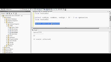 tutorial SQL, usando Ms SQL Server 2008 R2, parte 3