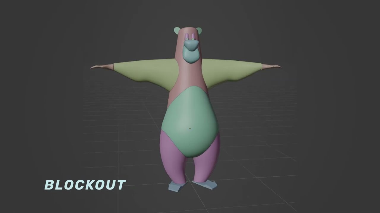 Skateboarding Bear - Process