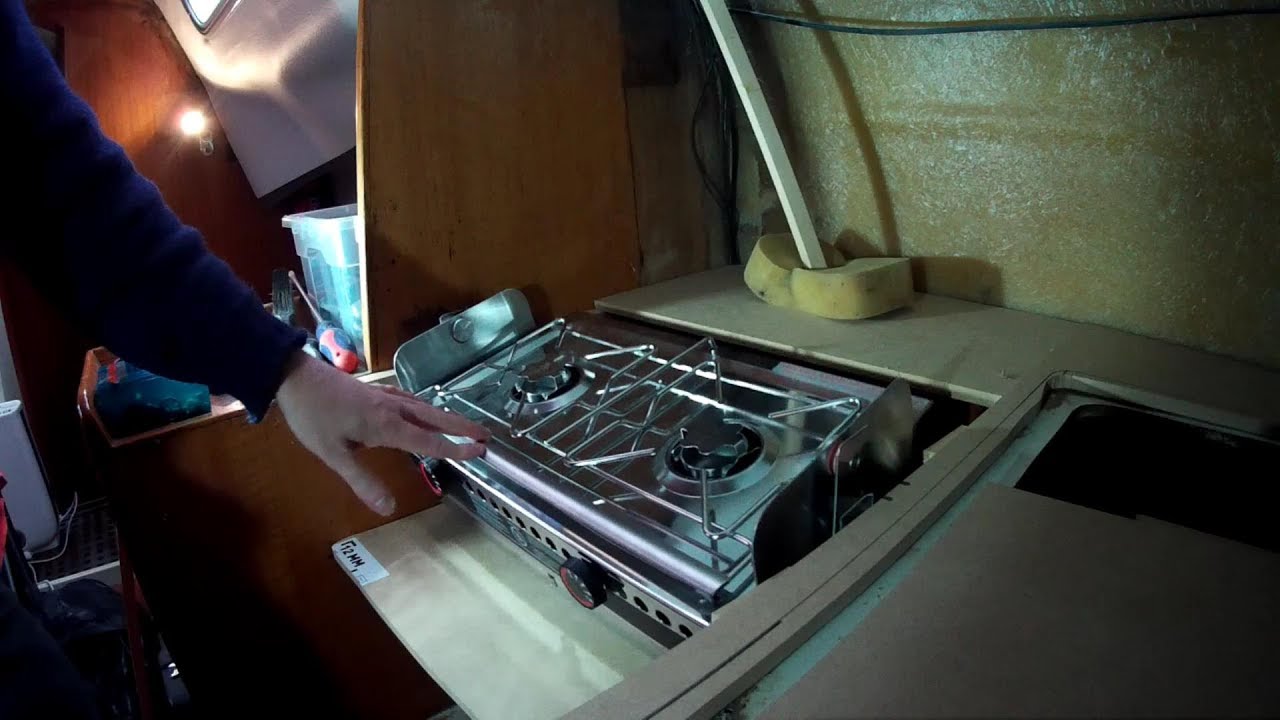 Just About Sailing January 3 2019 – Galley refit continued, Origo stove, sink and fridge