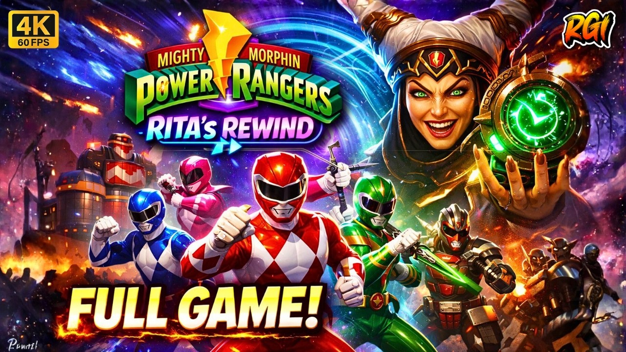 Mighty Morphin Power Rangers: Rita's Rewind(2024)(PC) Full Gameplay in 4K/60FPS #RETRO GAMING INDIAN