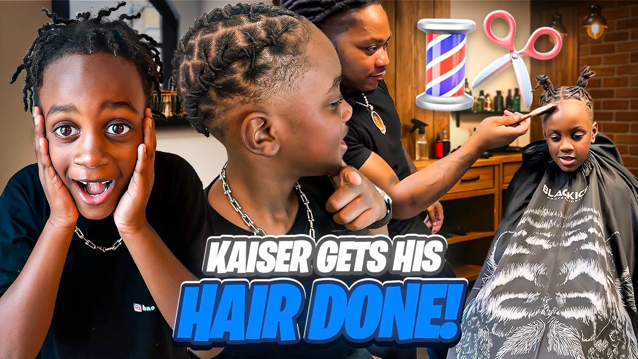 KAISER FINALLY GOT HIS HAIR DONE AFTER 2 MONTHS