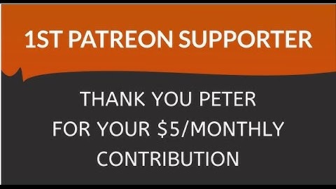 Web Design Tutorials for Xara Web Designer: Peter 1st Patreon Supporter