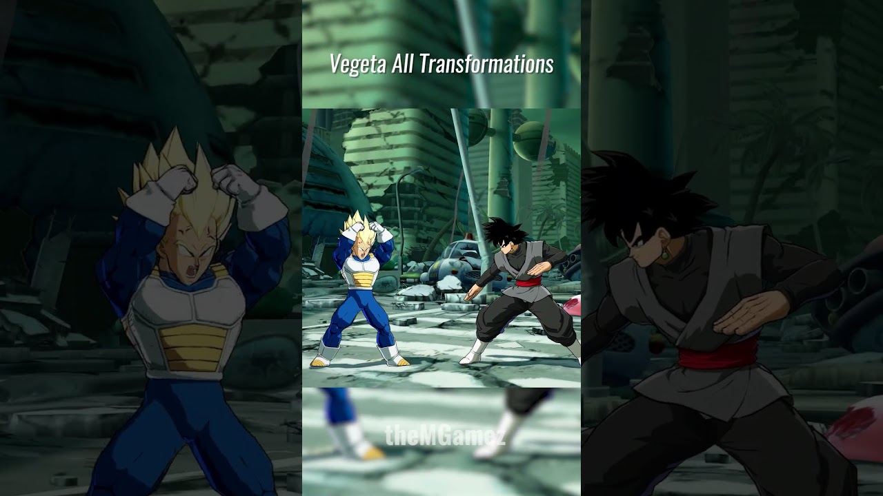 Все трансформации Вегеты в Dragon Ball FighterZ